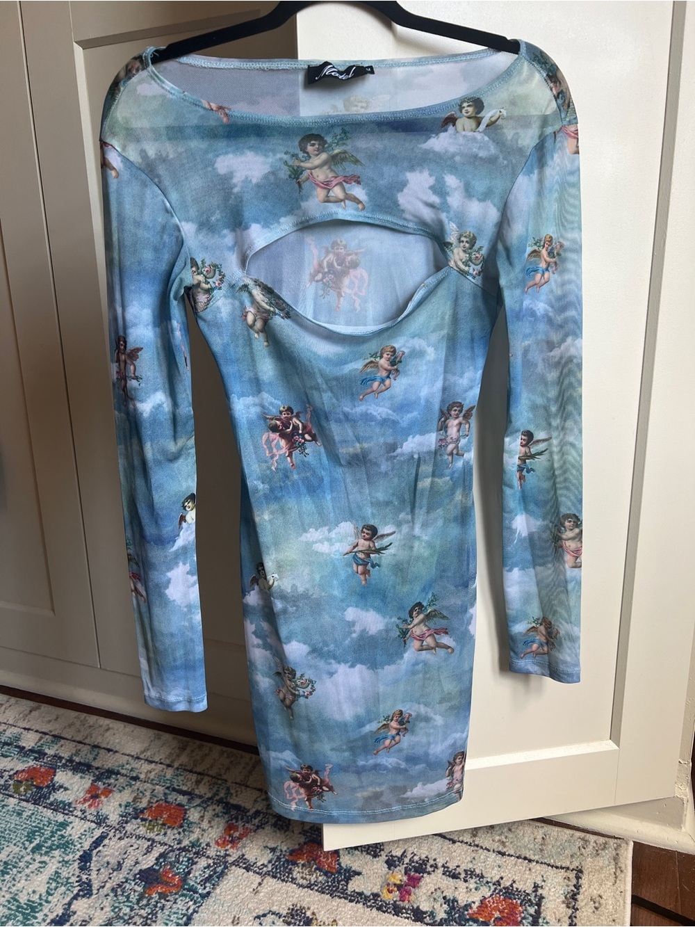 Motel Shimye Cherub Mesh Mini Dress size medium